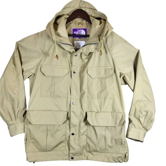 The North Face Purple Label Rare Field Jacket Mens L Beige Hooded USA Seller - Picture 2 of 9